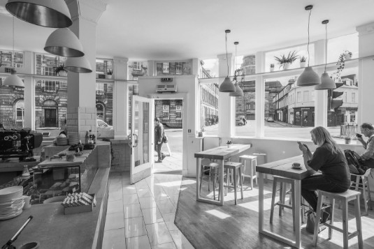Specialty Coffee Shop in Edinburgh, Scotland, UK