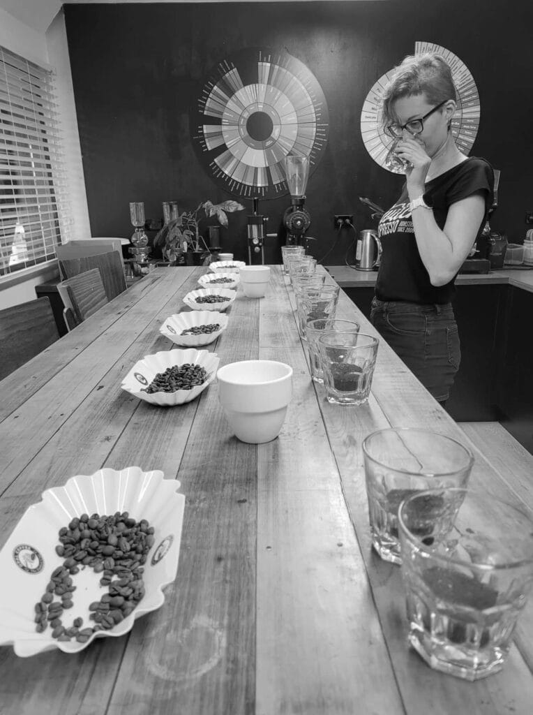 Michalina Sujewicz doing cupping